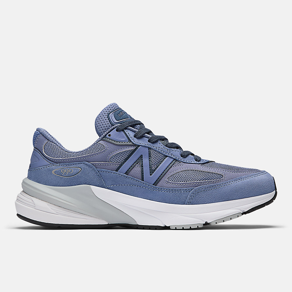 New Balance Made in USA 990v6 Shoes Purple with Navy